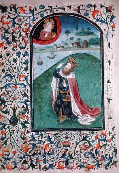 Sra. Gen 288 f.131v Vision, c.1460 (vellum) de French School