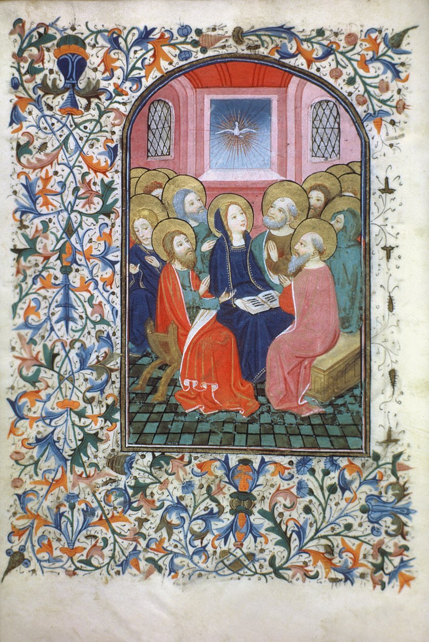 Ms Gen 288 f.23v Pentecostes, c.1460 de French School