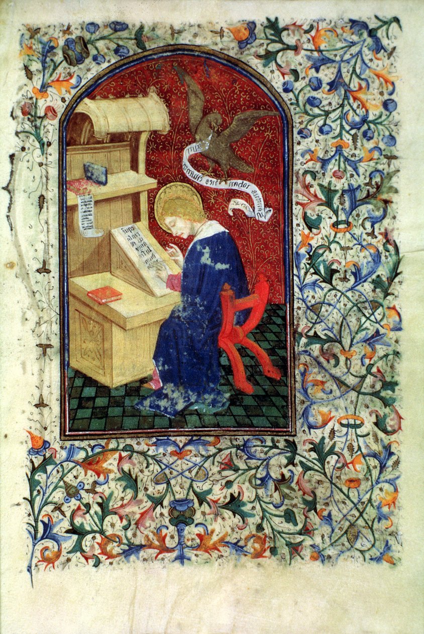 Ms Gen 288 f.291v Scholar, c.1460 de French School