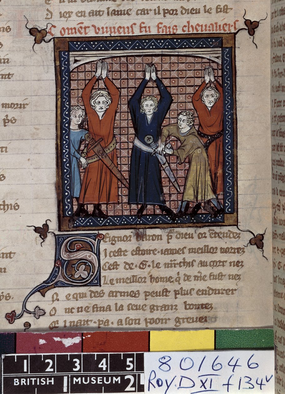 Ms Roy 20 D XI fol.134v Vivian e outros fazem juramento, de 