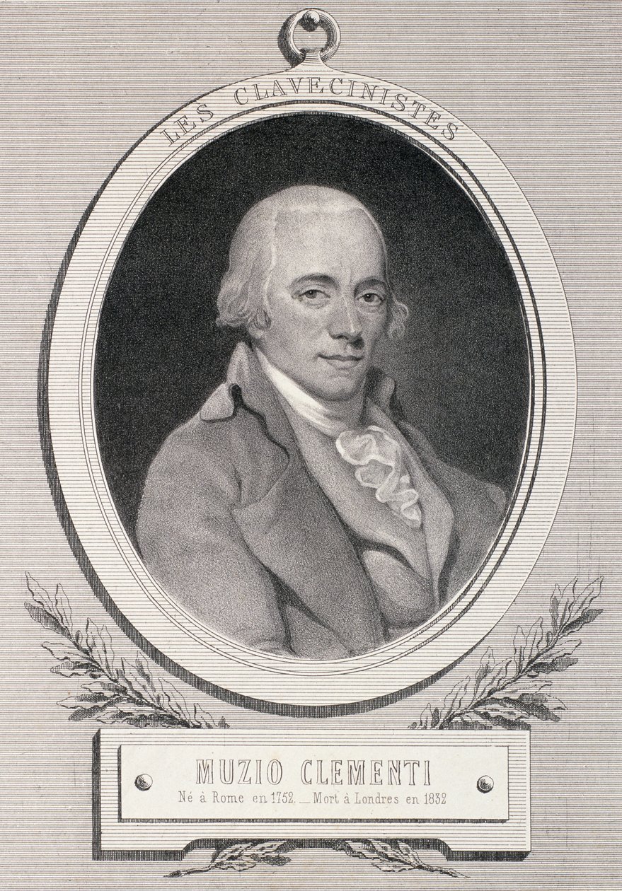 Muzio Clementi (1752-1832) gravado por Alfred Lemoine de French School