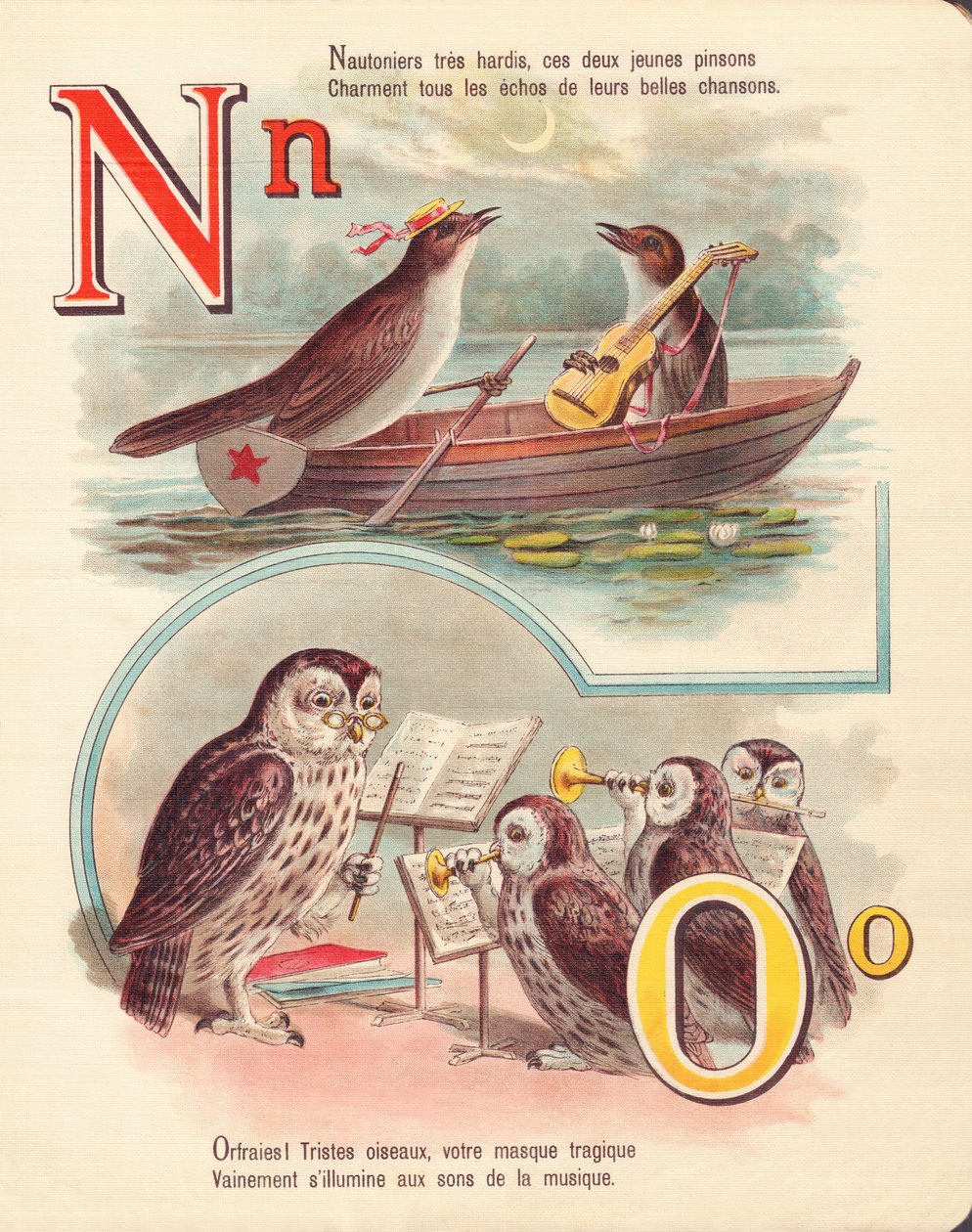 NÃO: Nightingale, navegação, coruja, orquestra de French School
