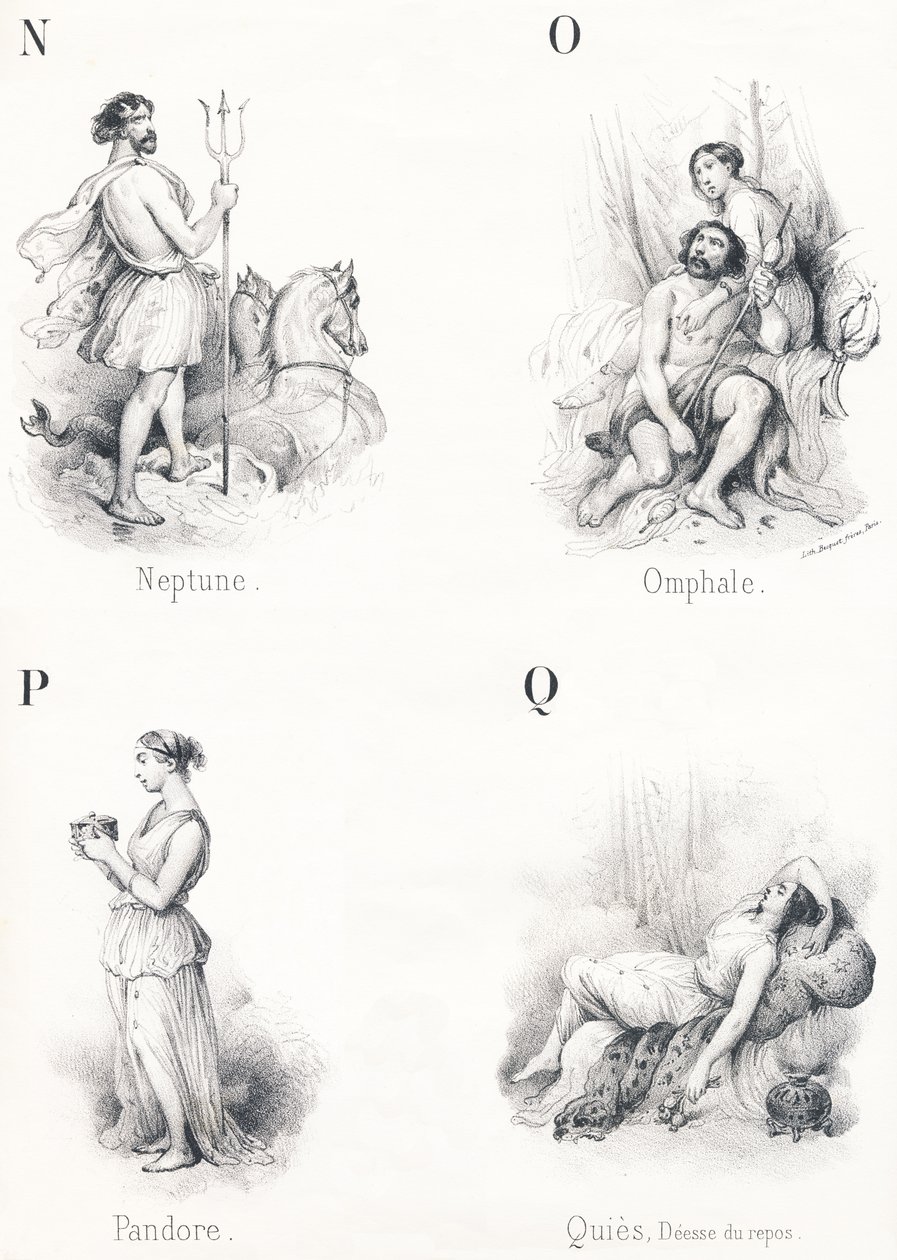 N O P Q: Neptuno, Omphal, Pandora, Quies de French School