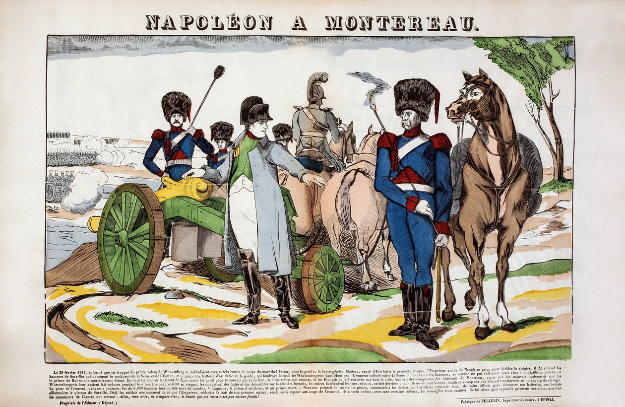 Napoelon a Montereau 28 de fevereiro de French School