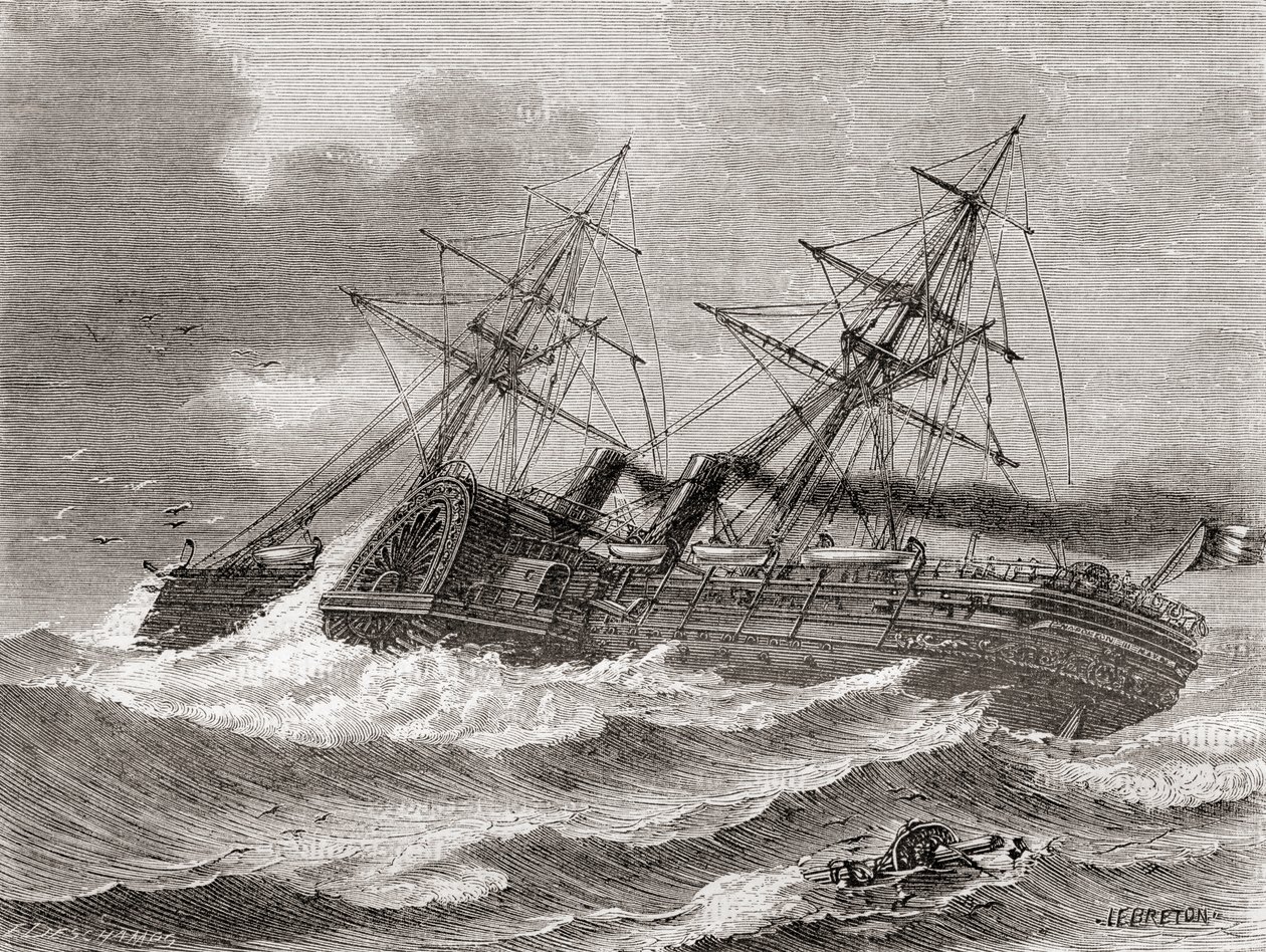 Napoleão III, de The Wonders of Science, pub.1870. de French School