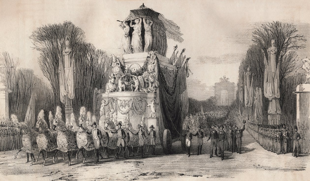 Retorno de Napoleão de Santa Helena, 1821 de French School
