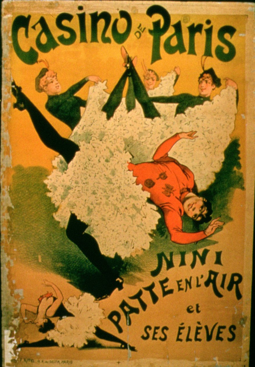Nini Patte En LAir e seus alunos no Casino de Paris de French School