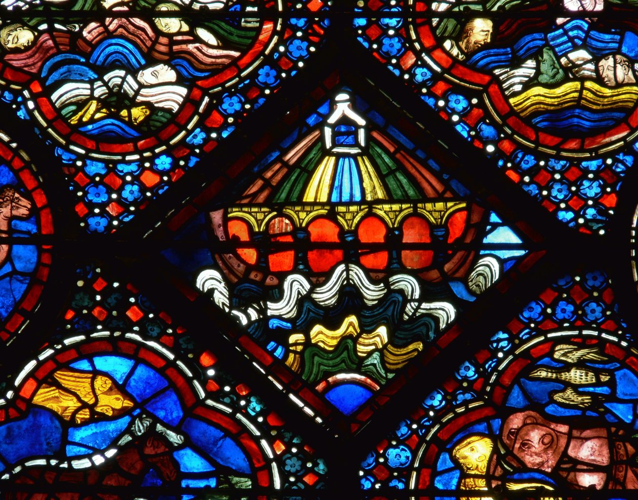 Arca de Noé da janela de Noé de French School