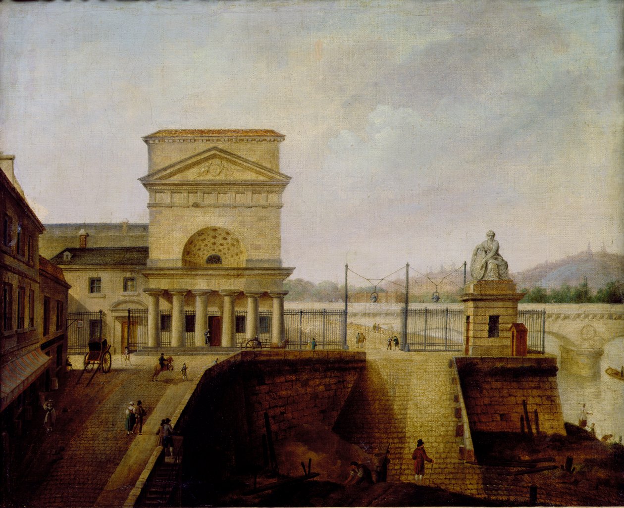Barreira da Normandia, perto da ponte de Iena, antes de 1860 de French School