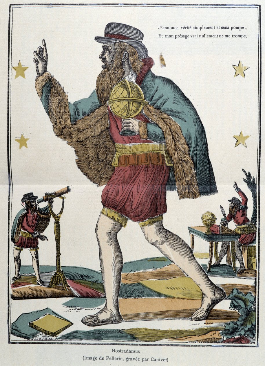 Nostradamus - imagem da Epinal de French School