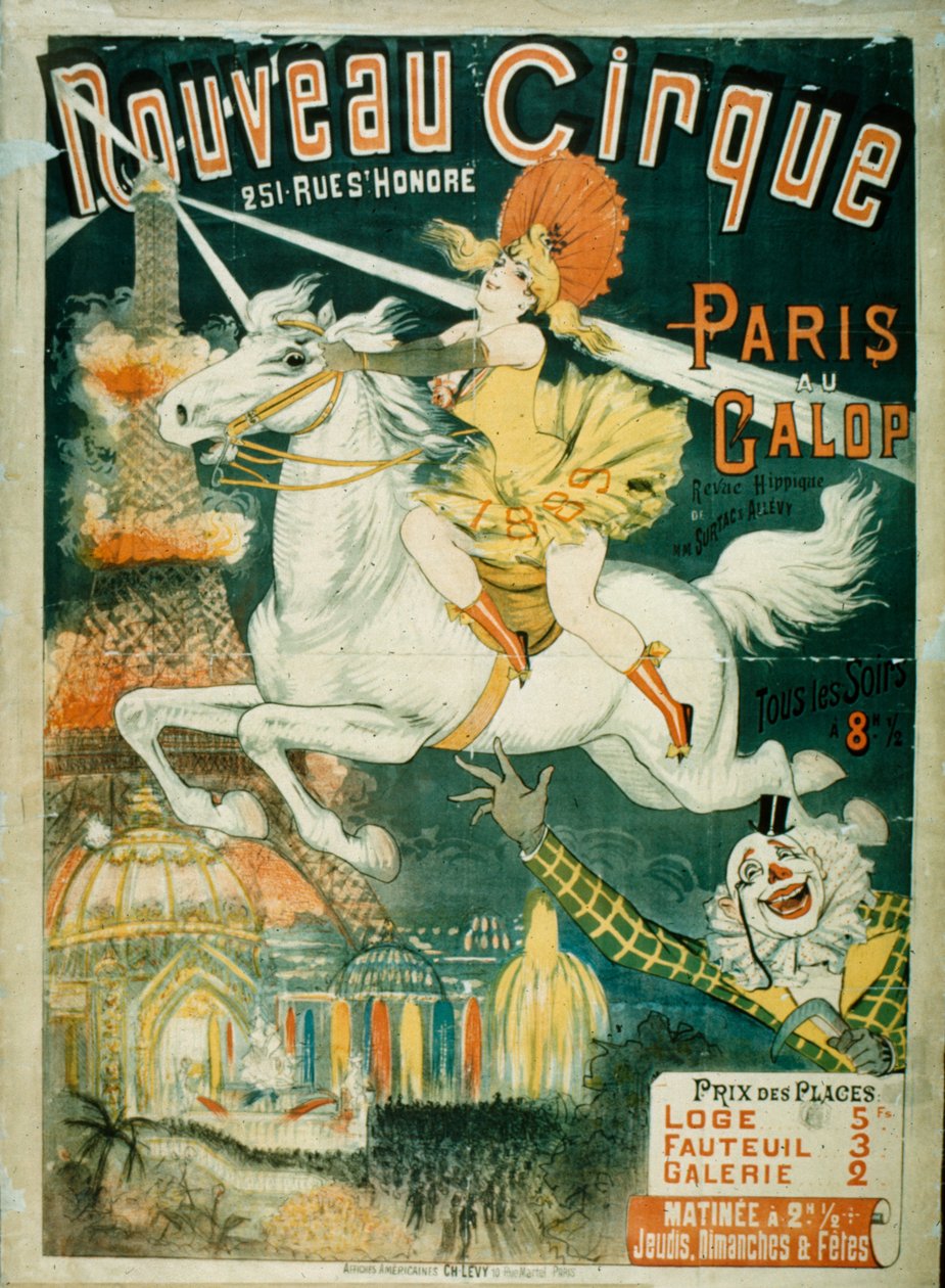 Novo circo, 1889 de French School