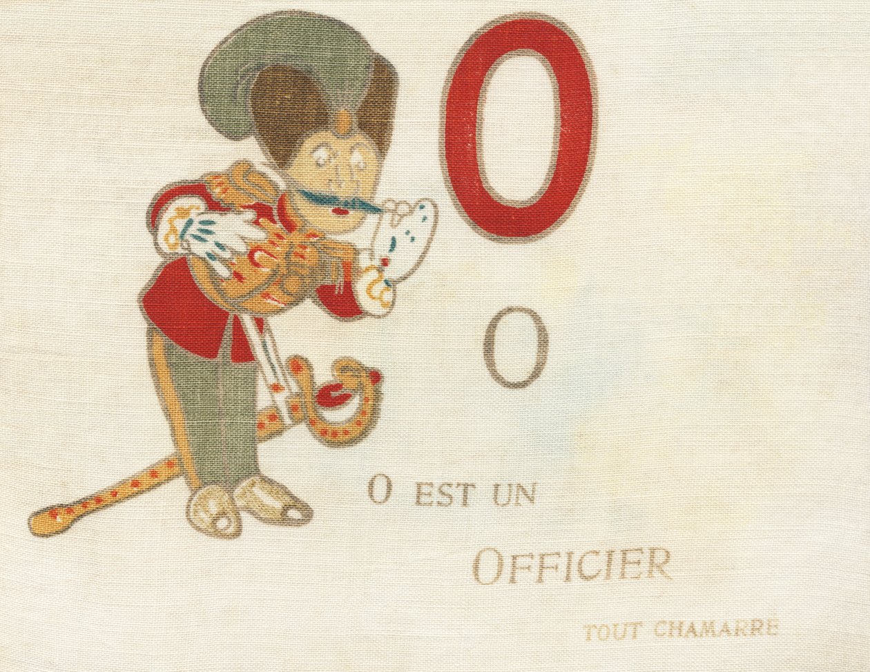 O é um oficial de combate. de French School