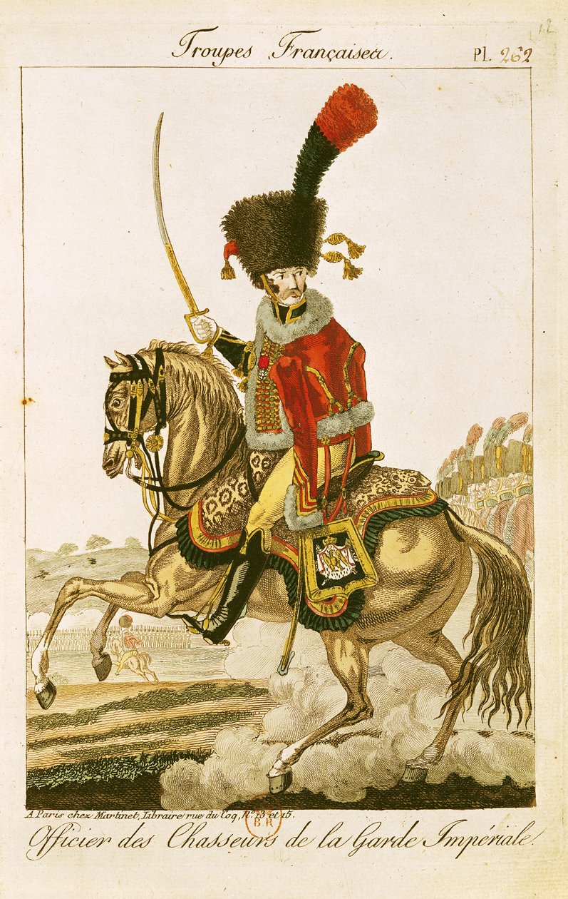 Oficial dos Hussardos da Guarda Imperial durante o Primeiro Império de French School