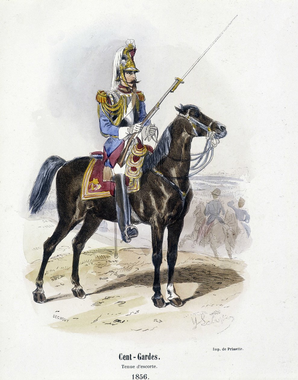 One Hundred - Guardas: fato de escolta em 1856 - em "Histoire de l
