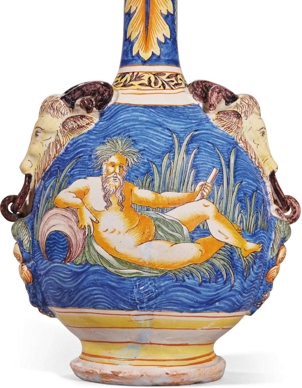 Um de um par de duas cabaças, Nevers, c.1680-1700 de French School