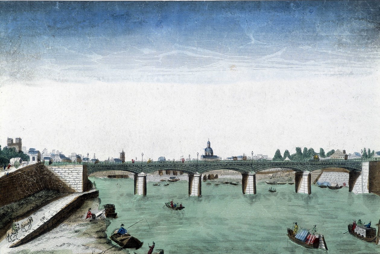 Vista ótica de Paris, a Pont d