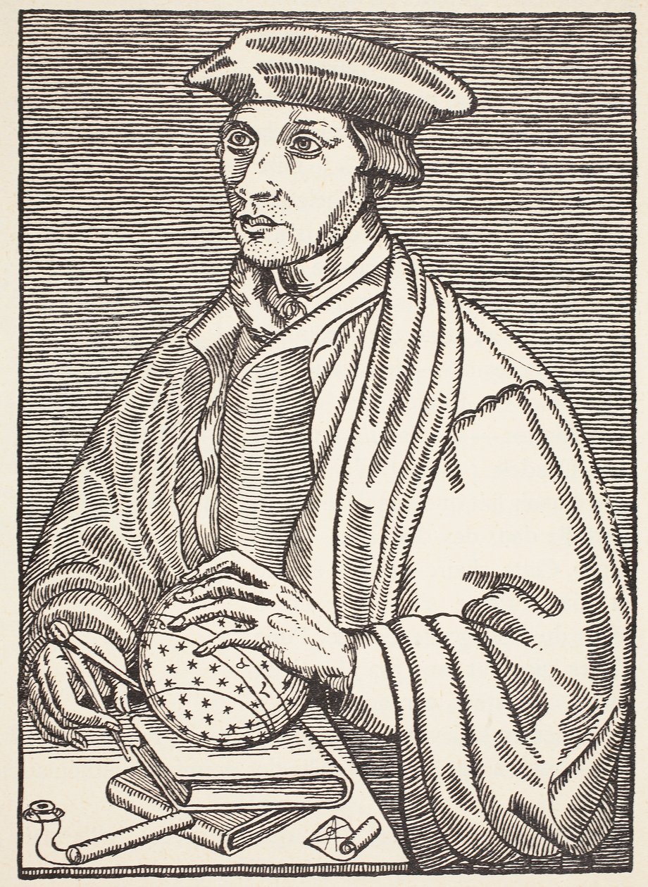 Oronce Fine, Ilustração da História da Francaise Nacional, Ciências, Volumes I e II, por Gabriel Hanotaux (1853-1944), 1924 de French School