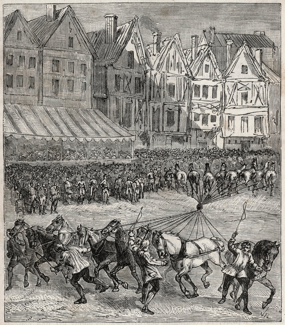 Experiência dos hemisférios Magdeburg de Otto von Guericke, que demonstrou a pressão atmosférica - Experiência de Otto von Guericke (Otto de Guericke de French School