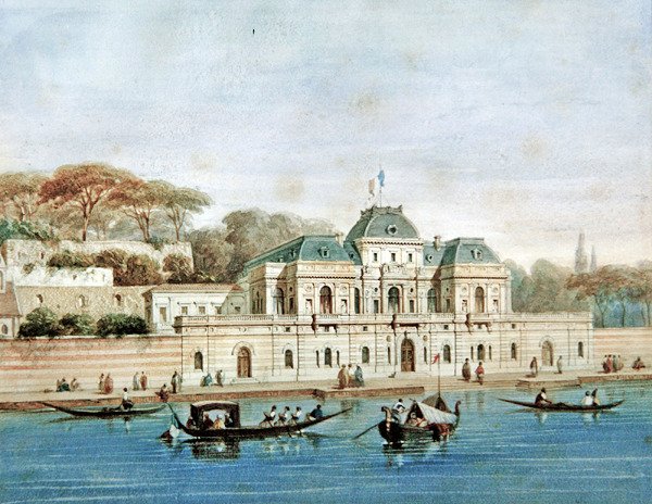 Palácio do Embaixador da França em Constantinopla (cor litho) de French School