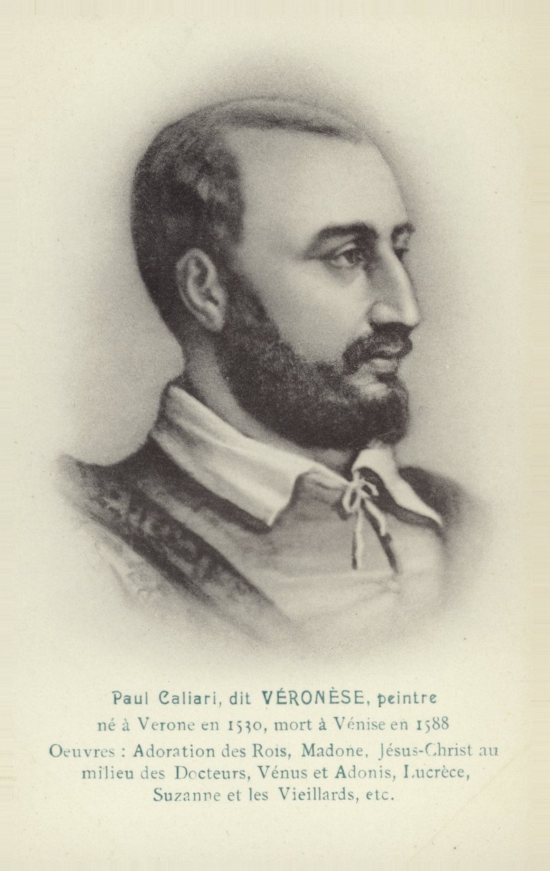 Paolo Veronese, pintor italiano (litografia) de French School