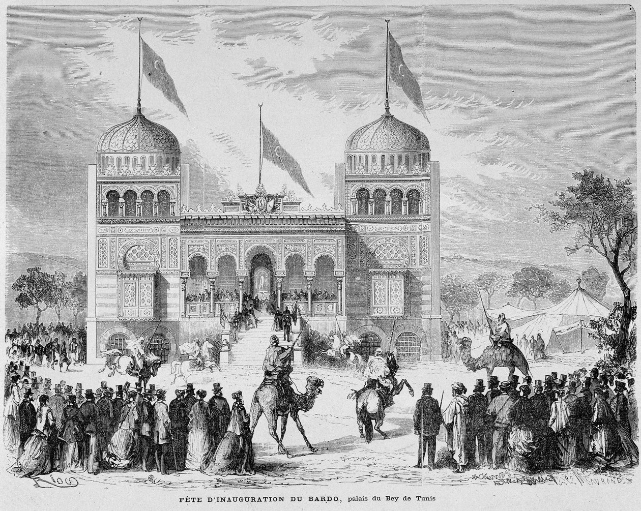 Parc du Montsouris: o Palais du Bey em Tunis, na Exposição Mundial de 1867. de French School