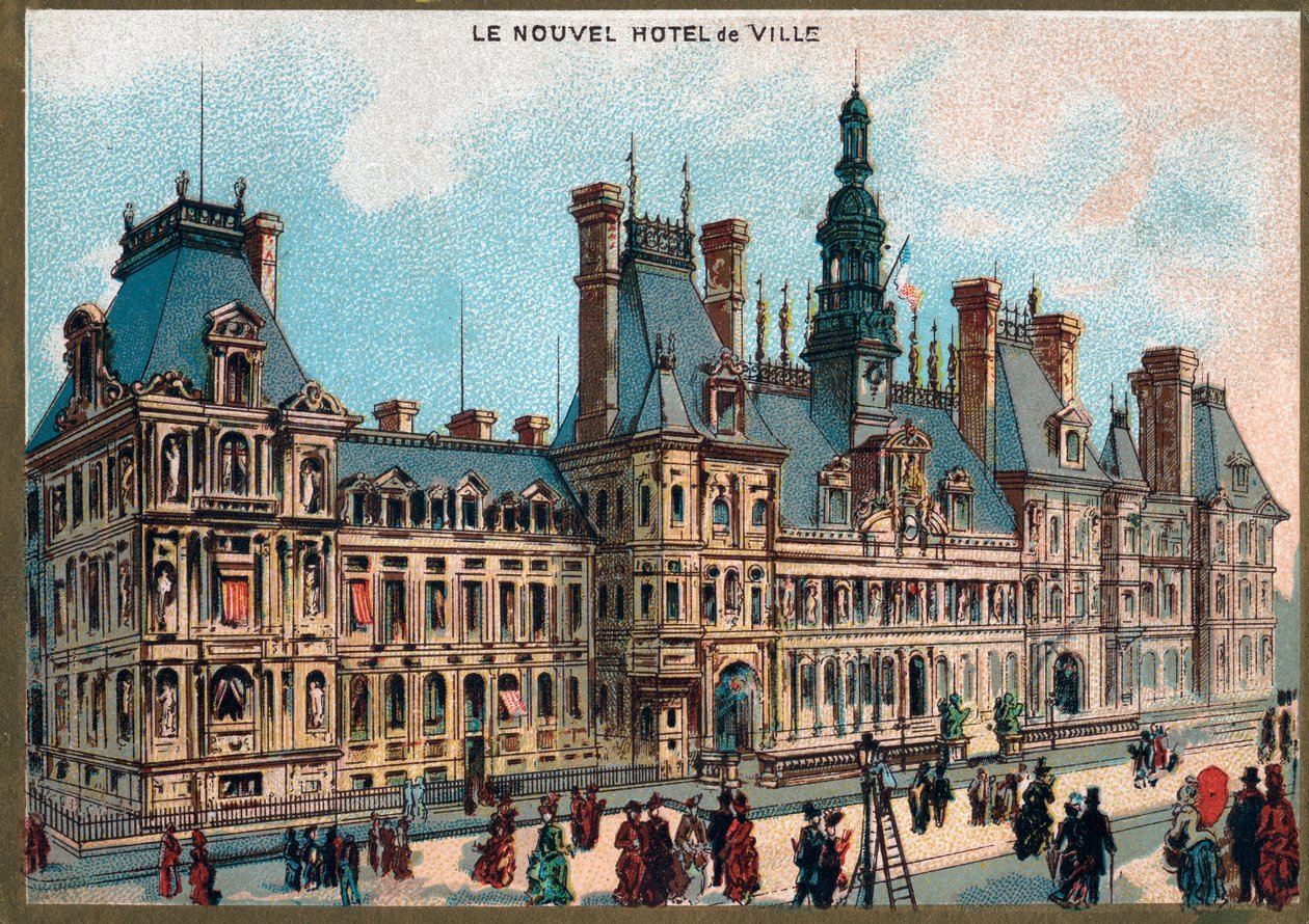 Paris. Exposição Universal de 1889: Prefeitura de Paris. de French School