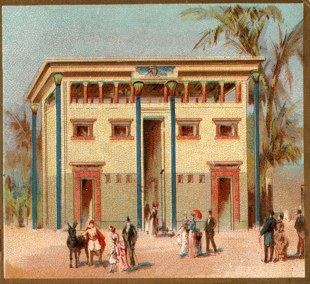 Paris. Exposição Universal de 1889: Casa Egípcia. de French School