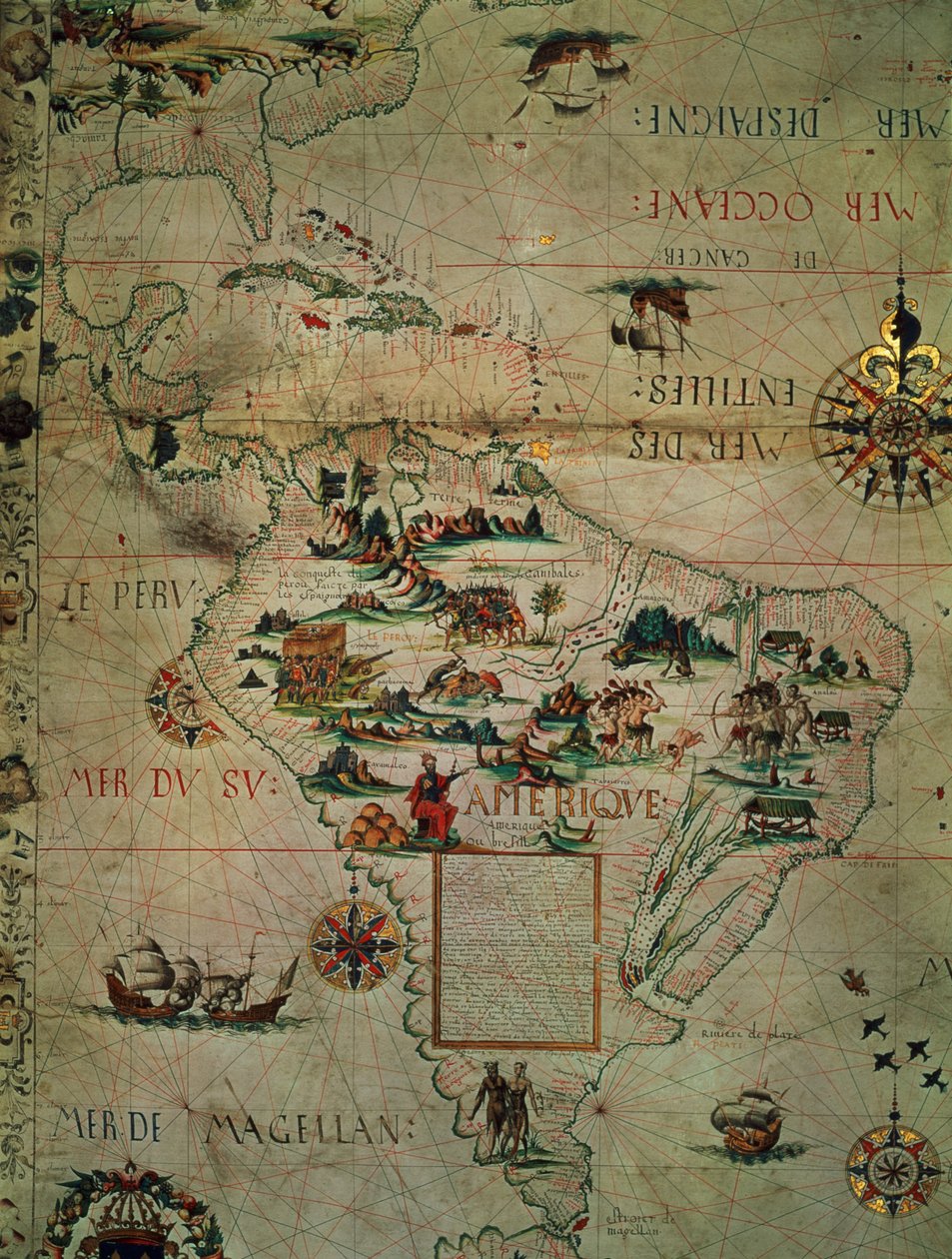 Parte do México e América do Sul de French School