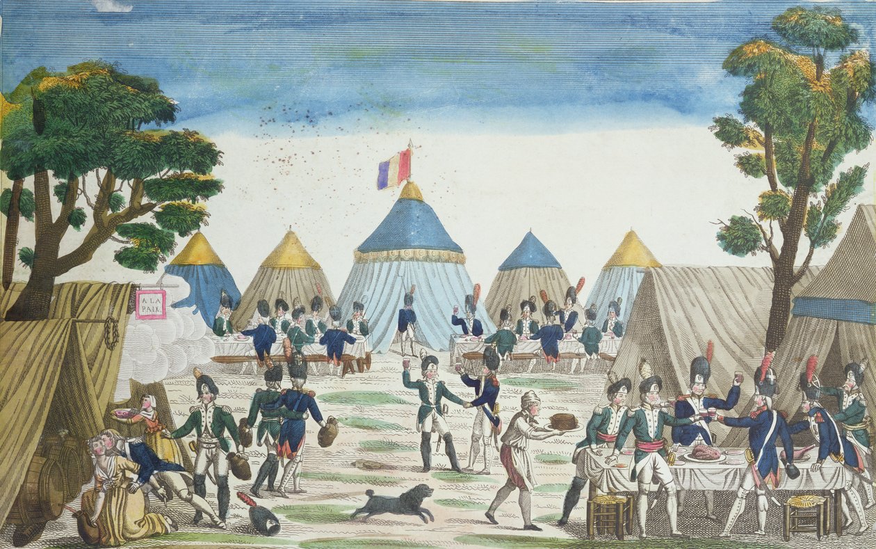 Festa dada aos Granadeiros Russos pelos Granadeiros da Grande Armée, 30 de junho de 1807 de French School