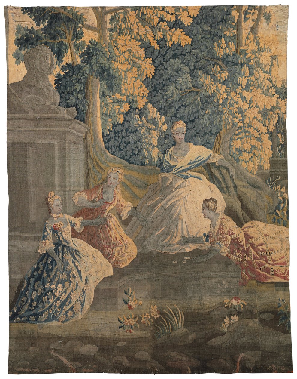 Tapeçaria pastoral, Aubusson ou Felletin, terceiro quartel do século XVIII de French School