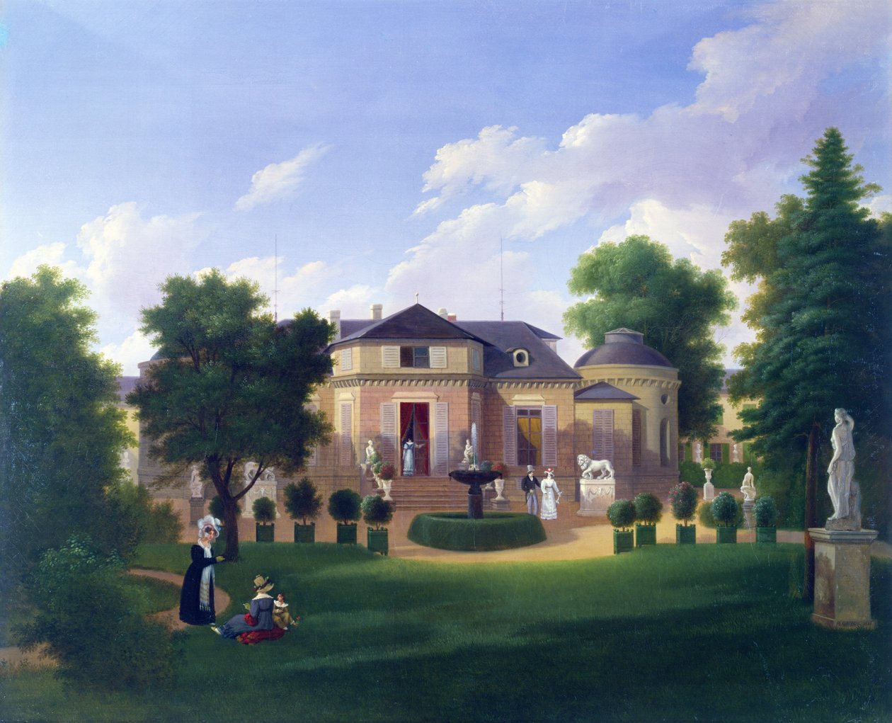 Pavilhão do Folie-Beaujon em Paris, c.1830 de French School