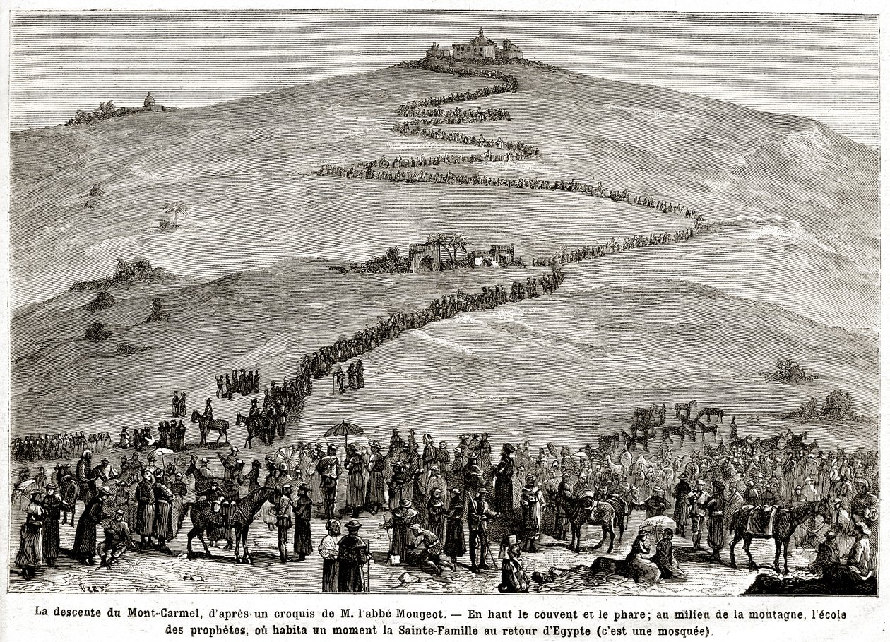 Peregrinação de Penitência aos Lugares Santos de 25 de Abril a 8 de Junho de 1882 (gravura) de French School