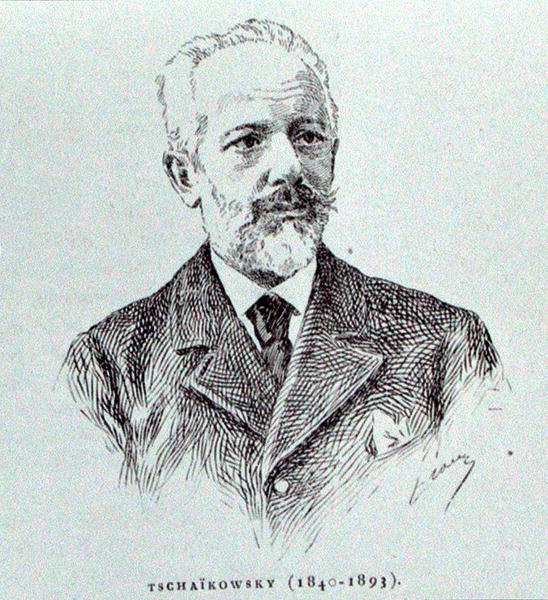 Petr Ilyich Tchaikovsky (1840-93), ilustração de 