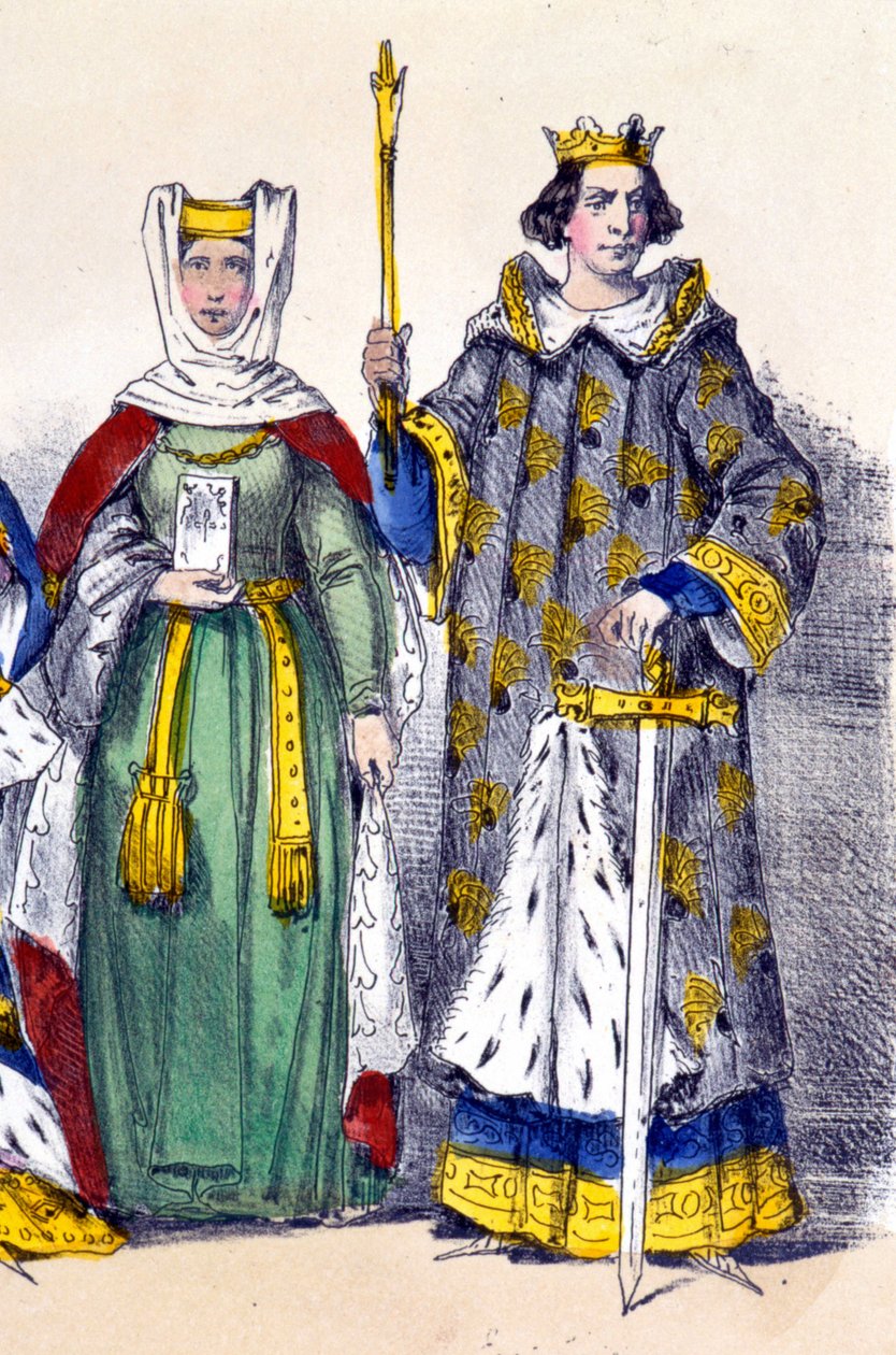 Philip o Hardi e Isabella de Aragão. de French School