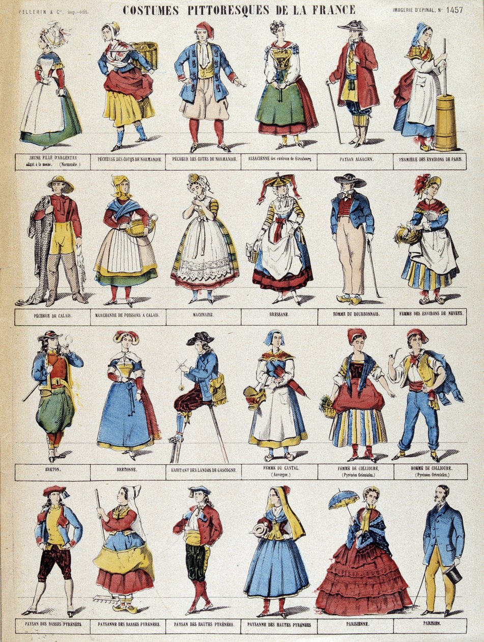 Fantasias pitorescas da França - imagem da Epinal de French School