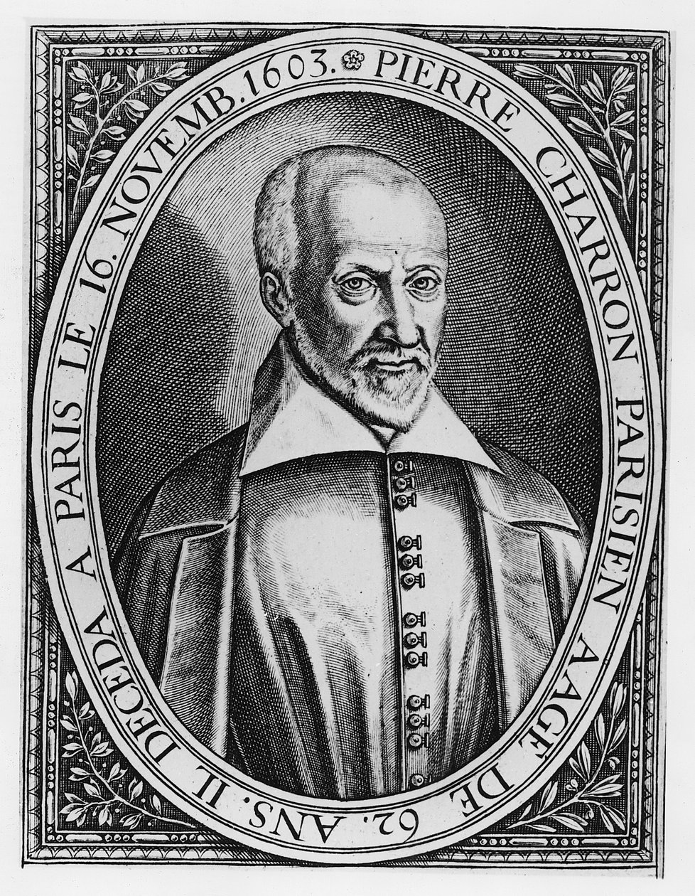 Pierre Charron (gravura) de French School