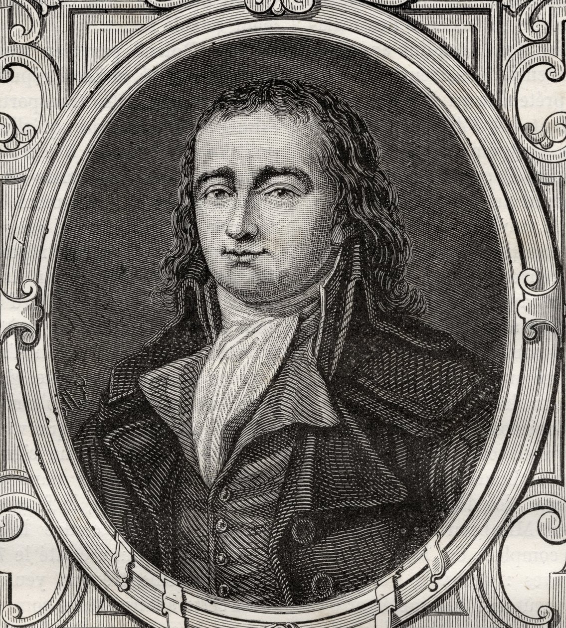 Pierre Gaspard Chaumette (1763-94) de "História da Revolução Francesa" por Louis Blanc (1811-82) de French School