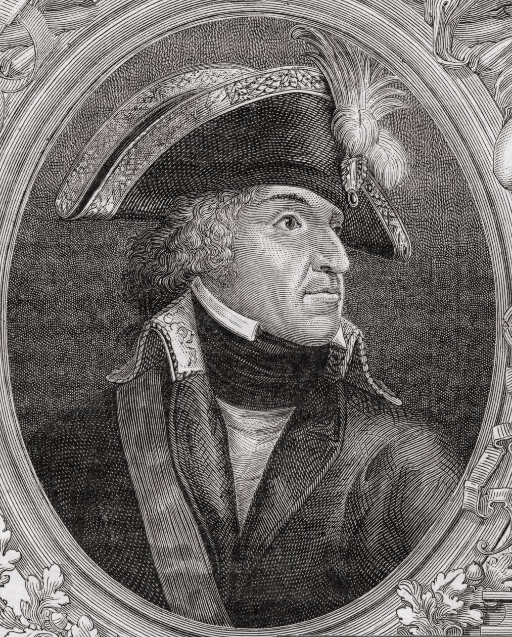 Pierre de Ruel (1752-1821) Marquês de Beurnonville, de "História da Revolução Francesa" por Louis Blanc (1811-82) gravado por Pannemaker (n.1822) 1847-62 de French School