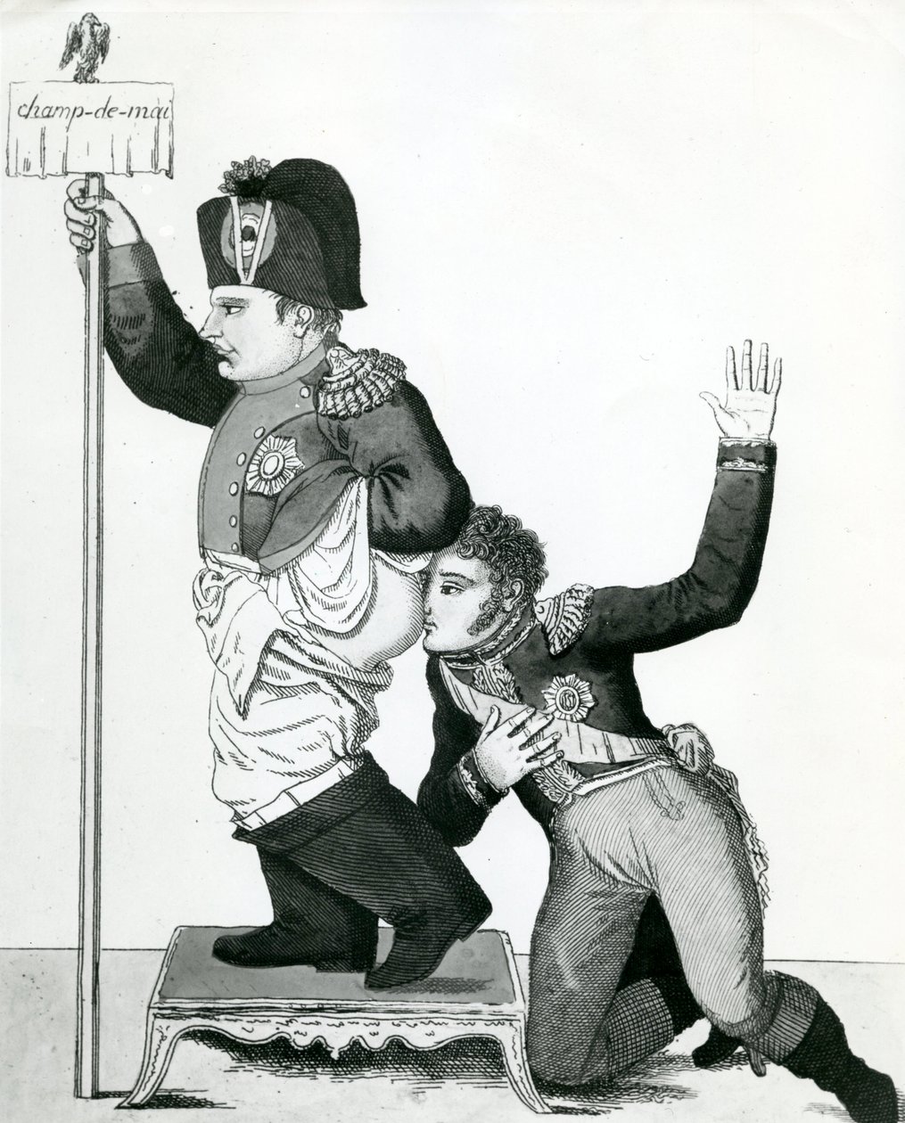 Beliscar do nariz - Declaração de Neys, eu juro que cheira a violeta, 1815 de French School