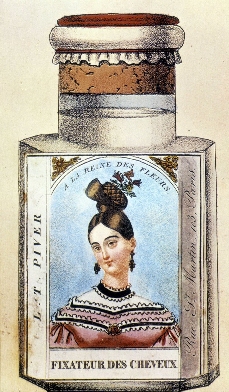Garrafa de Fixador de Cabelo Piver, cerca de 1830 de French School