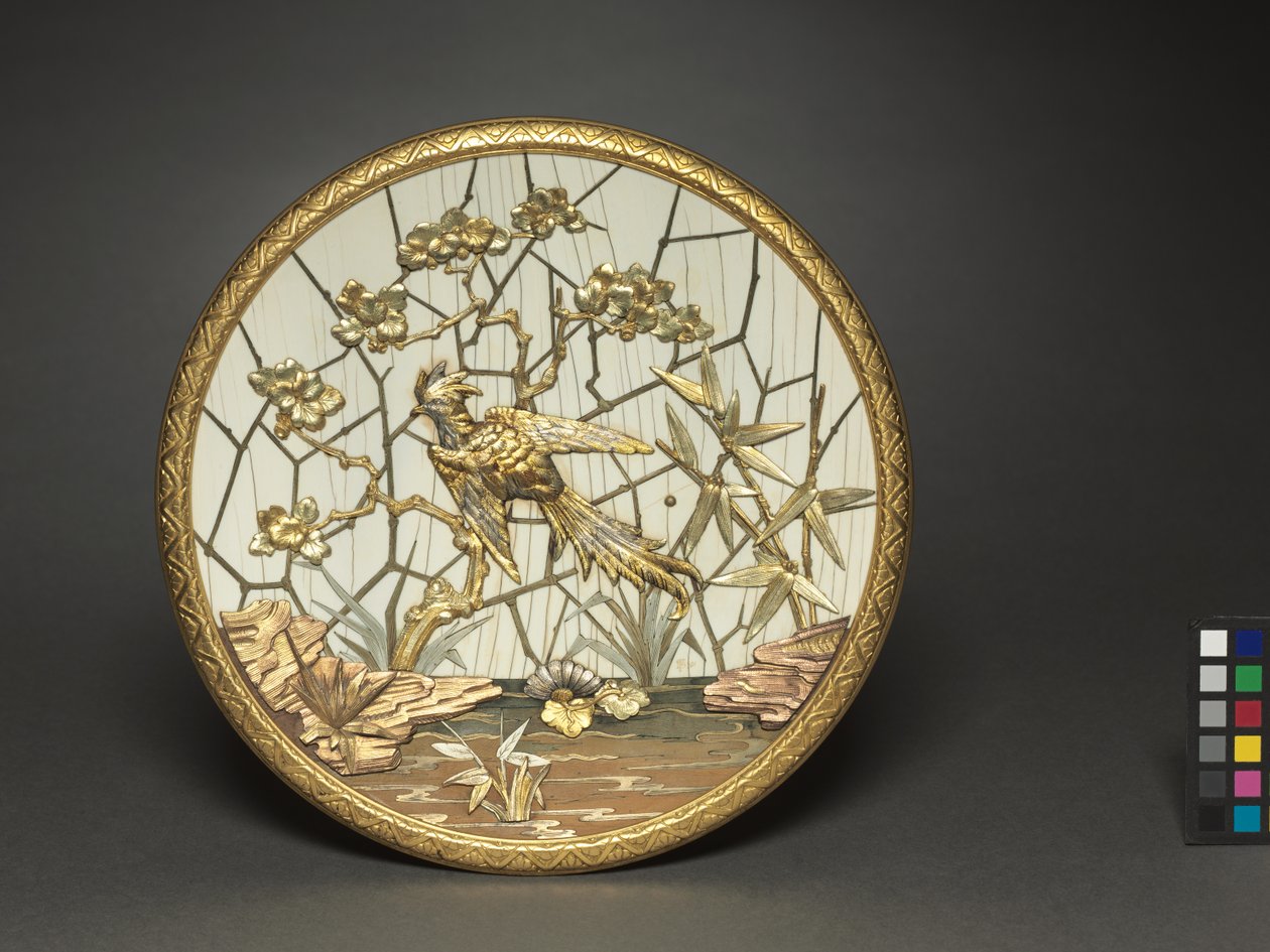 Placa, feita pela Firm of Veuve Ferdinand Duvinage, comercializada por Alphonse Giroux, c.1880 de French School