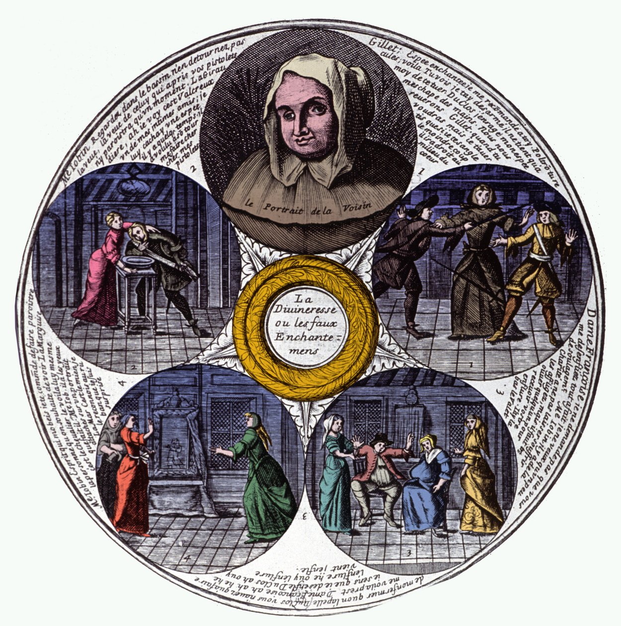 Assunto dos venenos. (gravura de French School