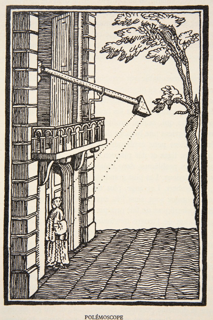 Polemoscópio, cópia de Boris Mestchersky (n.1957) Ilustração da História da Nação Francaise, Sciences, Volumes I e II, de Gabriel Hanotaux (1853-1944), 1924 de French School