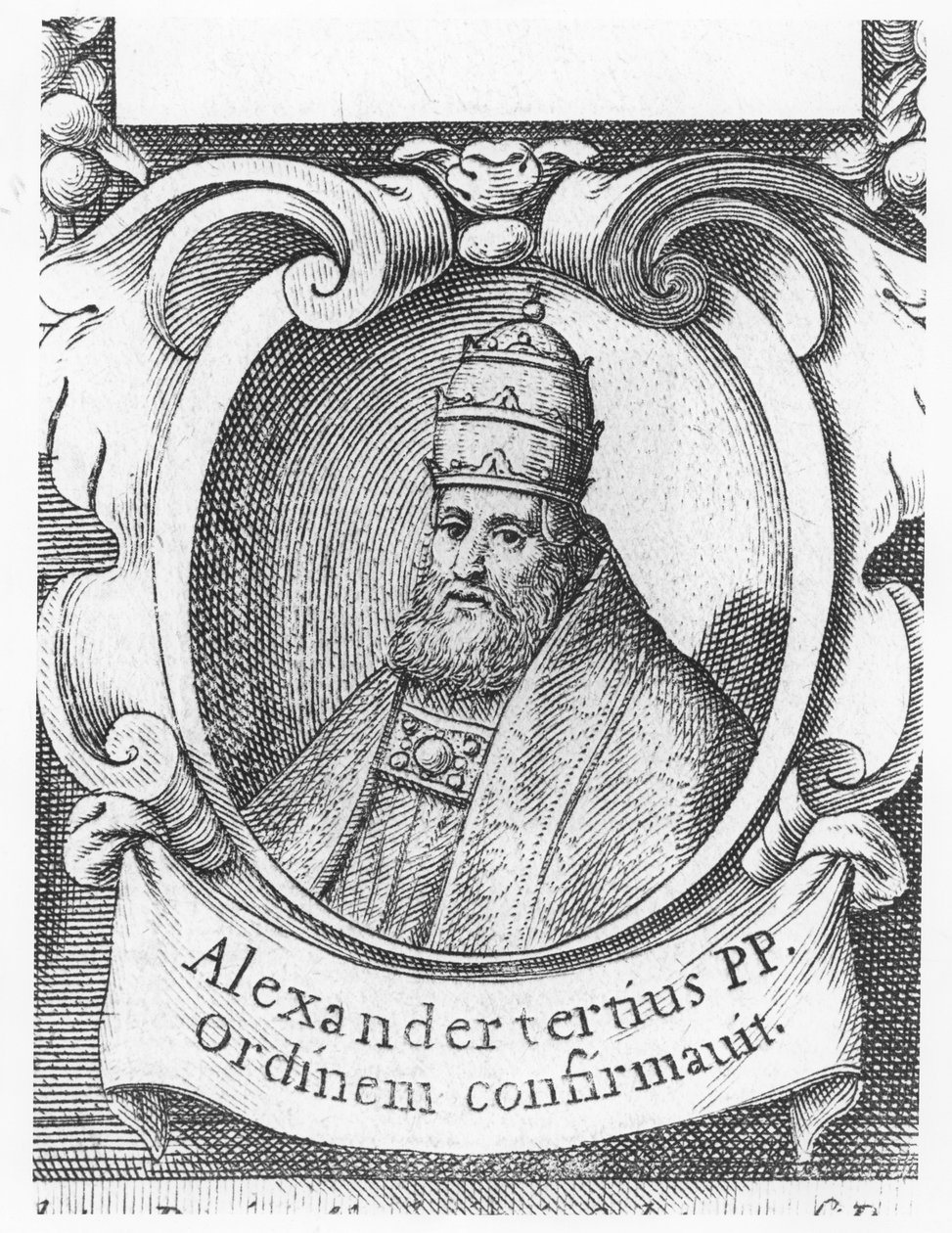 Papa Alexandre III (gravura) de French School
