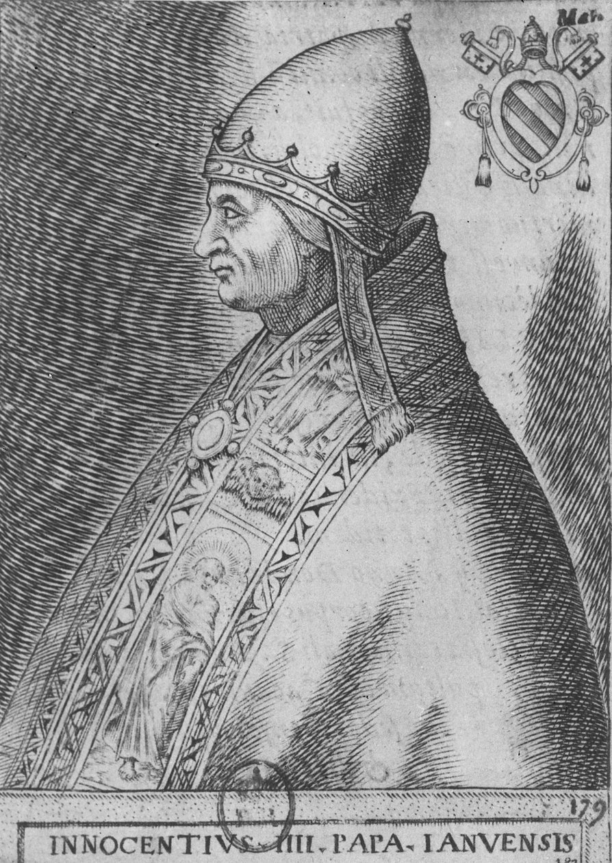 Papa Inocêncio III (gravura) de French School