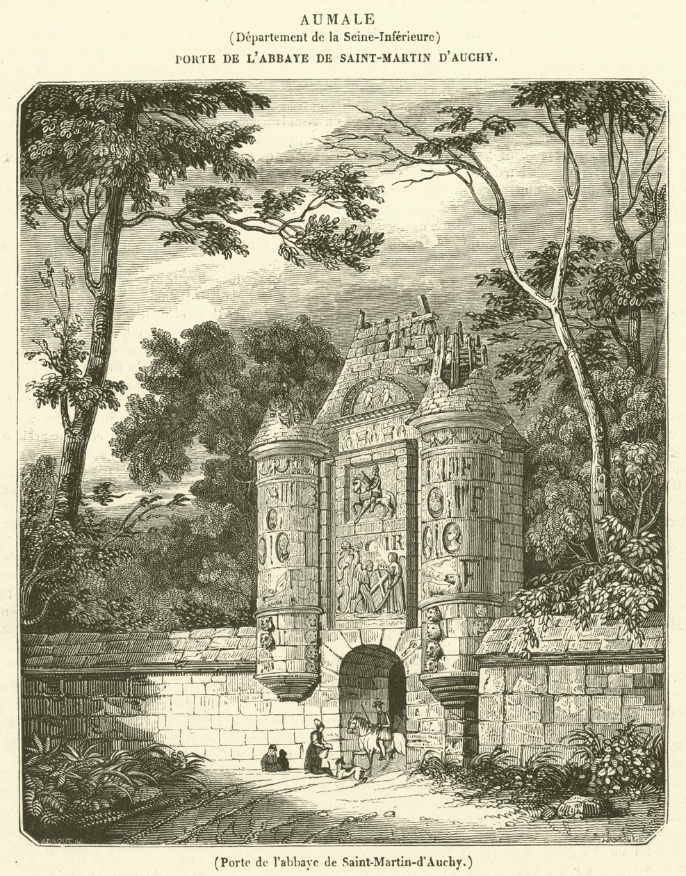 Porta da abadia de Saint-Martin-d