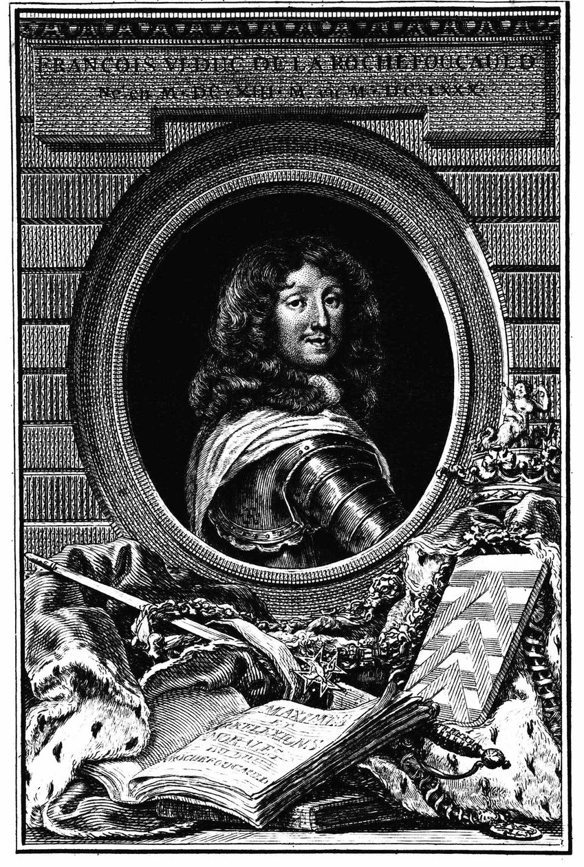 Retrato François 6, Duque do Rochefoucauld (1613-1680) - Arquivo da Família. de French School