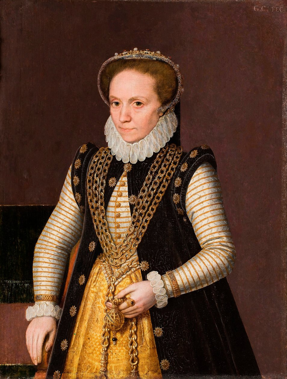 "Retrato de uma nobre francesa desconhecida Peinture de l