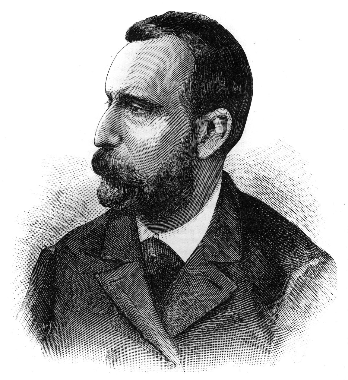Retrato do Dr. Jaime Ferran y Clua (1852-1919), bacteriologista espanhol, descobridor da vacina contra a cólera. Gravação em "Le Monde Illustre". de French School