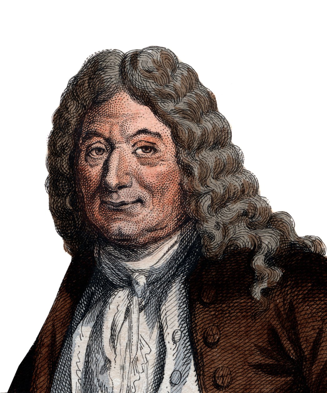 Retrato de Alain Rene Lesage (Le Sage) (1668-1747), romancista e dramaturgo francês. de French School
